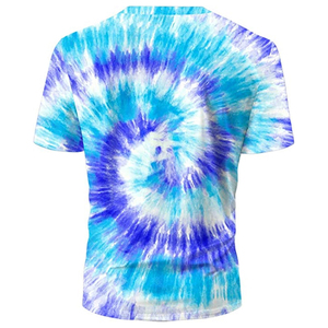 Nuevas camisetas personalizadas al por mayor Tie Dye para hombre, ropa informal y para exteriores, camisetas 100% de algodón para hombre Tie Dye a la venta a precio asequible - Product Image 3