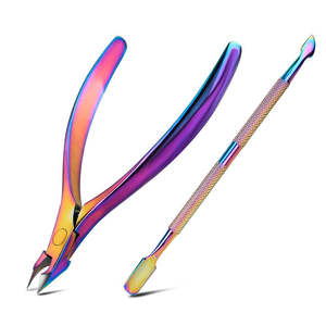 Pinza de uñas para cutículas duradera con Mango antideslizante de logotipo personalizado para manicura y cuidado de uñas - Product Image 6