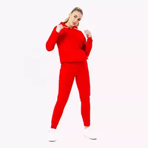 Venta caliente último diseño de impresión de logotipo personalizado chándal para damas/Material de mejor calidad hecho de talla grande mujeres chándal desgaste 2 P - Product Image 6