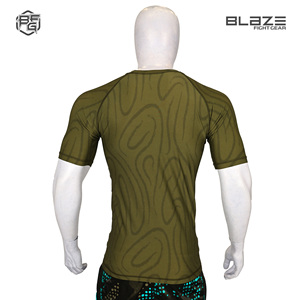 เสื้อกีฬารัดรูปสำหรับผู้ชายพิมพ์ลาย Blaze Fight Gear - Product Image 4