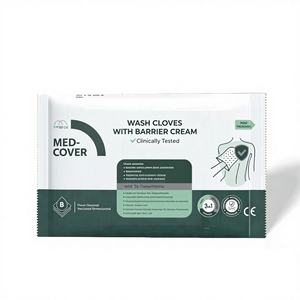 Guantes para el Cuidado de la Incontinencia, Crema Hidratante Protectora, Guantes para el Cuidado de Personas Postradas en Cama, con Aloe Vera y Vitamina E, para Uso con Parches Corporales - Product Image 1