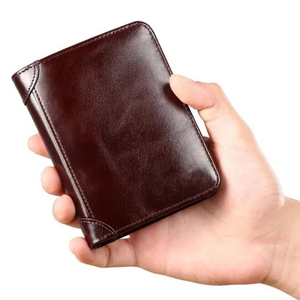 Best Selling Fashion Slim Credit Card <b>Purse</b> <b>for</b> <b>Men</b> Professional Male Original Genuine Top Cow <b>Leather</b> Wallet - Product Image 6