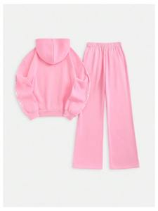 Chándal Unisex de Otoño al por Mayor, Chándal con Estampado en Serigrafía, Pantalones Deportivos para Exteriores con Estampado Puff, Chándal Cuadrado con Bordado de 400 Gsm - Product Image 4