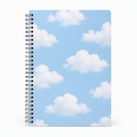 Carnet à spirale personnalisé avec motif nuage bleu ciel, impression sur mesure, vente en gros