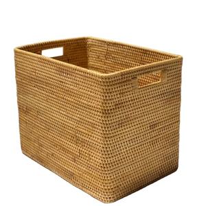 Panier à linge Rectangle VietNam, panier de rangement en rotin naturel fait à la main à bas prix de King Craft - Product Image 4