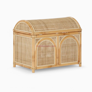 Handwoven Rattan <b>Toy</b> <b>Trunk</b> for Kids Large Capacity Basket for Organizing <b>Toys</b> and Clothes - Product Image 1