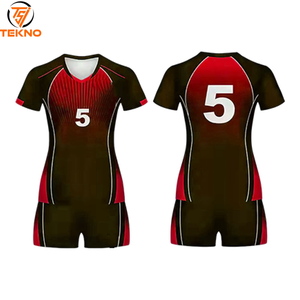 Uniforme de volleyball multicolore sur mesure Uniforme de volleyball personnalisé à col rond disponible à un prix raisonnable - Product Image 1