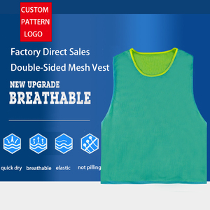 New Customizable Double Sided Sport <b>Bibs</b> 100% Polyester Mesh Breathable Lightweight Team Soccer Jerseys <b>Training</b> Vest Summer - Product Image 4