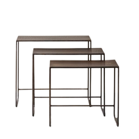 Table d'appoint facile à bas prix Table basse en métal Table gigogne en fer pour Loft hôtel appartement meubles de salon
