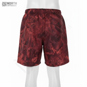 Shorts de bain pour hommes à taille mi-haute avec cordon de serrage, séchage rapide, décontractés, pour la plage, imprimés par sublimation écologiques, pour l'été - Product Image 2