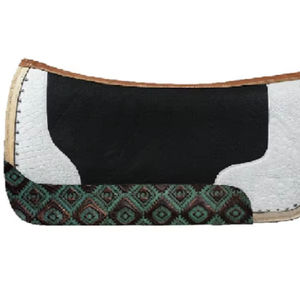 100% feutre de laine couverture de selle profilée occidentale confort optimal équipement de cheval travail en cuir coussinets équestres pour selle - Product Image 1