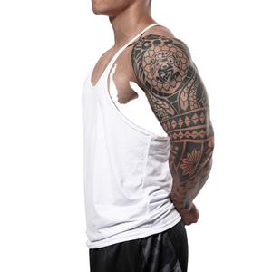 Débardeur d'entraînement en coton 100% personnalisé OEM, lourd, musculation, stringer, course à pied, débardeur de sport pour hommes - Product Image 2