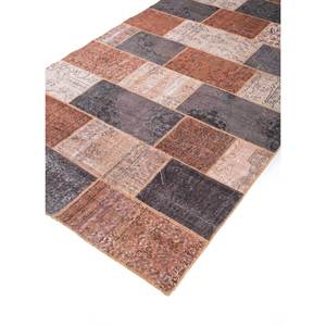 Tapis en laine noués à la main Provenance, rouge-orange, motif abstrait patchwork Kilim pour entrée et couloir - Rectangulaire 9x12 Pae-3372 - Product Image 2