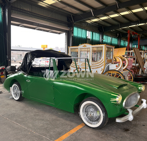 Coche Eléctrico Vintage Retro Clásico de Turismo Verde a Precio Económico, Mini Convertible de 4 Ruedas, 4-6 Plazas, Garantía de 2 Años en Oferta - Product Image 6