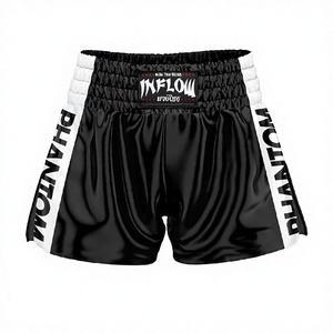 กางเกงมวยไทยยูนิเซ็กซ์แบบสั่งทำพิเศษ คุณภาพสูง 220 กรัม สำหรับคาราเต้ MMA มวย บราซิลเลียนยิวยิตสู ฝึกซ้อม พิมพ์ลายแบบซับลิเมชั่น สำหรับผู้ใหญ่ - Product Image 2