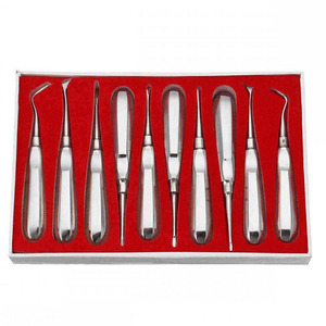 10 Uds elevador de raíz Dental instrumentos de ortodoncia Kit de extracción de raíz de aflojamiento de dientes por amrid quirúrgico - Product Image 2