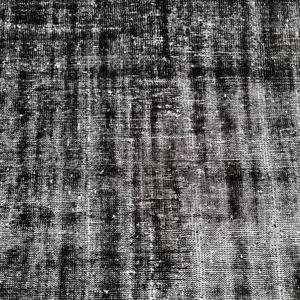 Alfombra de 6.3x8.6 pies, Alfombra Vintage, Alfombra Turca de Lana Negra con Diseño de Puntos - Product Image 4