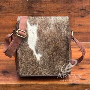 New Wholesale Cowhide Messenger <b>Handbag</b> High Quality Luxury Genuine Leather Flap Satchel Crossbody Shoulder Bags for Men & Women - Product Image 1