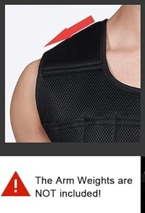 Biểu Tượng Tùy Chỉnh Trọng Vest Điều Chỉnh 5 Để 15Kg Trọng Lượng Cho Phòng Tập Thể Dục Cardio Thể Hình Sức Mạnh Đào Tạo Pull-Up Chiến Thuật Trọng Lượng Áo Ghi Lê - Product Image 3