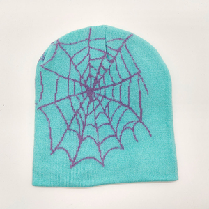 Gorro Reversible de Punto Jacquard con Diseño Gráfico Personalizado, Estilo Urbano Y2K, de Alta Calidad, Transpirable e Impermeable - Product Image 6