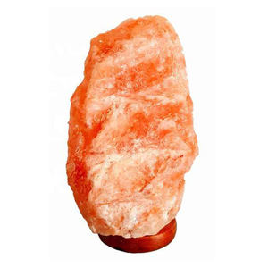 โคมไฟตั้งโต๊ะสีชมพูหิมาลัยทรงธรรมชาติจากปากีสถาน - Product Image 4