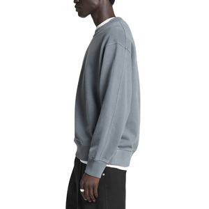 Sudaderas de gran tamaño personalizadas con lavado ácido, 100% algodón personalizado, manga larga, cuello redondo, para hombre, con hombros caídos, precio barato - Product Image 3