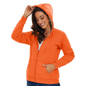 แจ็กเก็ตบอมเบอร์ขนแกะระบายอากาศได้ดีมีซิปรูดขึ้นสำหรับผู้หญิงใส่ได้ทุกเพศฤดูหนาว - Product Image 4