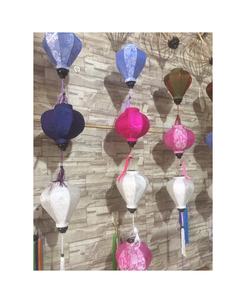 Authentiques lanternes vietnamiennes fabriquées à la main beauté de soie pour les mariages ou la décoration intérieure superbes - Product Image 5