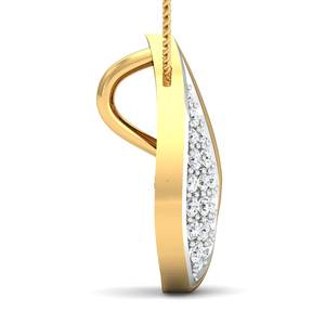 Collar delicado chapado en oro sólido de 18 quilates para mujer, colgante de diamante con gota de agua, cadena de cuentas de piedras preciosas de circón para fiestas - Product Image 6