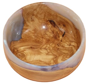 Réponse rapide haute finition résine époxy et bol en bois conception à la main biscuits de table bol de service hôtel restauration utiliser meilleure vente - Product Image 1