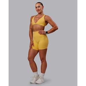 Soutien-gorge de sport Agile - Banana pour femme, imprimé crème, rembourré, sans couture, respirant, grande taille, pour le yoga et les activités sportives - Product Image 6