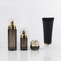 Ensemble de flacons cosmétiques en verre de luxe Mingsheng en gros, pots de crème pour le visage de 30g et 50g, flacons de lotion de 40ml, 100ml et 120ml pour les soins de la peau