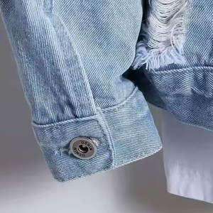 Veste en jean pour homme de haute qualité, col montant, 100% coton, toile écologique, respirante, nouvelle arrivée hiver, fabriquée au Pakistan, faible MOQ - Product Image 5