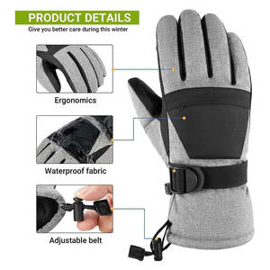 Gants de ski pour hommes, chauds, imperméables, respirants, pour snowboard, motoneige par temps froid - Product Image 4