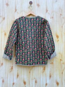 เสื้อแจ็กเก็ตผู้หญิงลายควิลท์ลายดอกไม้ผ้าฝ้ายระบายอากาศได้ดีเสื้อแจ็กเก็ตลำลองมีกระดุมใส่กลับด้านได้แบบอินเดีย - Product Image 6