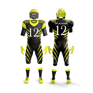 Tenue complète de football américain robuste, personnalisable avec logo et numéro sublimés, pour équipe professionnelle, en maille durable - Product Image 4
