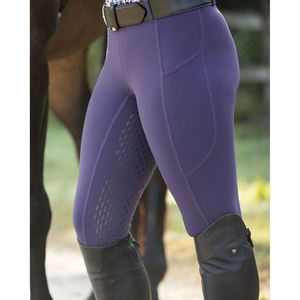 Nueva ropa ecuestre personalizada Ropa deportiva Leggings Pantalones de agarre de asiento completo con lazo de cinturón Leggings técnicos para montar a caballo Medias - Product Image 5