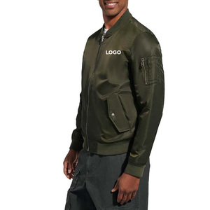 แจ็กเก็ตบอมเบอร์สำหรับผู้ชายเสื้อแจ็กเก็ตกันลมโพลีเอสเตอร์ออกแบบโลโก้ได้ตามต้องการ - Product Image 2