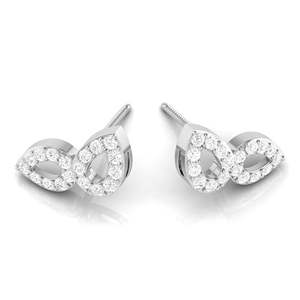 Boucles d'oreilles de style Hip Hop en or massif 14 carats pour femmes VVS Moissanite Diamond Stud Stars avec style glacé en argent 925 de luxe - Product Image 5