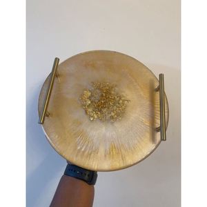 Bandeja para servir de resina de una sola pieza Diseño único Premium Estilo rústico para servir comida en restaurantes, hoteles y hogares - Product Image 2