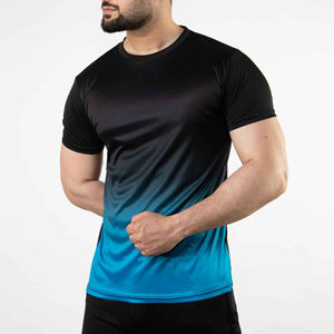 Top Quality Men Sublimation T-<b>Shirts</b> Printing <b>100</b>% <b>Polyester</b> Sports Workout Sublimation Latest T <b>Shirts</b> OEM fitted - Product Image 3