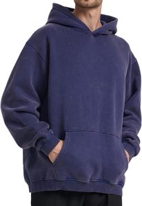 Autumn Streetwear Hoodies Lined Design Front Logo Silk Screen Printing Digital <b>Tie</b>-Dye Acid Wash Washed Techniques Solid Hooded - Product Image 4
