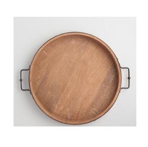 Plateau en bois chic pour une utilisation quotidienne sur la table ou un présentoir décoratif Pièce artisanale rustique pour le café et la cuisine - Product Image 2