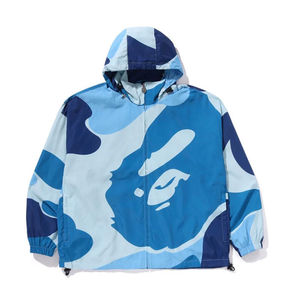 Custom Men's Zip-up Camouflage Lightweight Luxury <b>Jacket</b> with Stand Collar Casual Style Hoodie with <b>Pattern</b> Decoration - Product Image 5