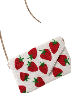 Pochette de créateur faite à la main avec broderie de perles de cristal pour les soirées nuptiales et les événements Ele par glowin fashion - Product Image 2