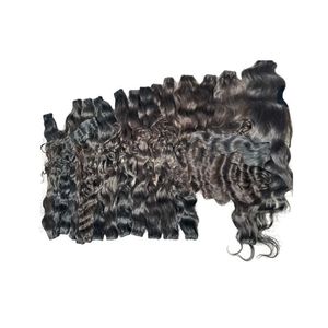 Alta calidad Remy Indian HD Cierre 5x5 Tamaño 24 pulgadas 100% Cabello humano Máquina ondulada natural Trama doble para pelucas y extensiones - Product Image 1