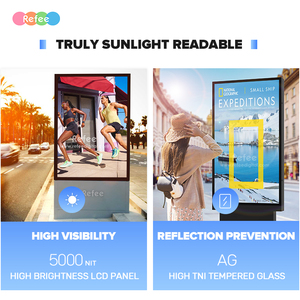 Bên ngoài quảng cáo Totem kiosk CMS phần mềm sàn đứng ngoài trời kỹ thuật số biển và hiển thị quảng cáo TV LCD media <span class=keywords><strong>player</strong></span> - Product Image 3
