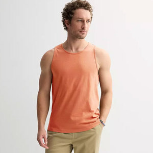 Respirant entraînement coton été hommes sport blanc Gym débardeur respirant - Product Image 1