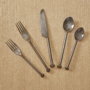 Ensemble de couverts en acier inoxydable forgé à la main avec manche en cuivre, 5 pièces, couverts modernes pour mariage, table à manger, utilisation en vaisselle - Product Image 6
