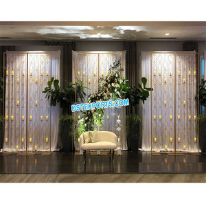 Telón de fondo con diseño de vela real y rústico, decoración elegante para escenario, bodas, bodas, recepción y escenario - Product Image 1